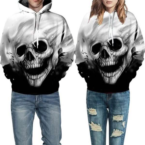 Unisex Characters Skull 3D Printed Hoodies DailySale