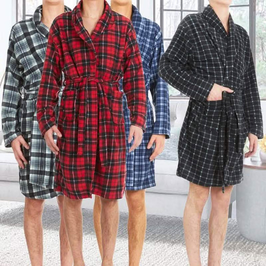 Unisex Fleece Robe with Pockets - Assorted Colors DailySale