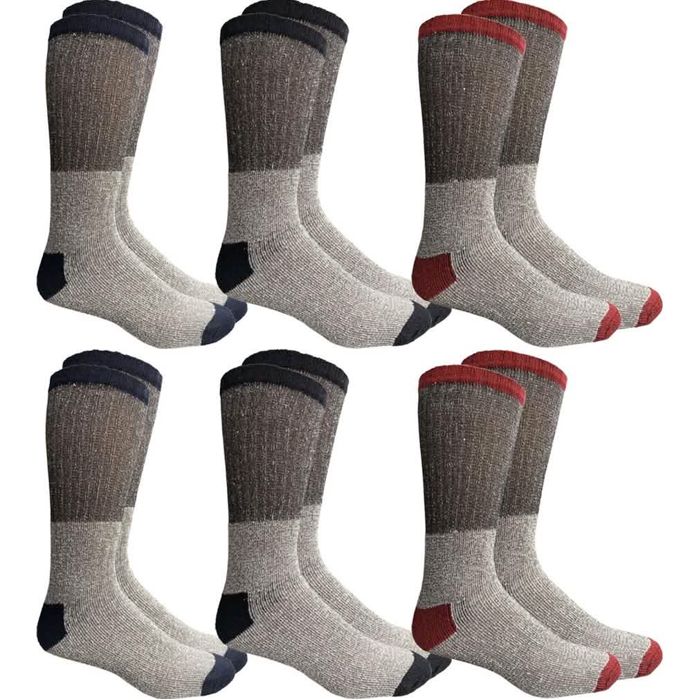 Unisex Insulated Thermal Cotton Cold Weather Crew Socks DailySale