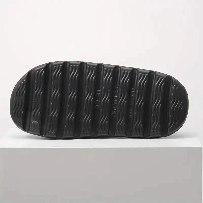 Unisex Soft Slippers, Comfortable Indoor/Outdoor Slide Sandals, Non-slip Textured Design Footwear DailySale
