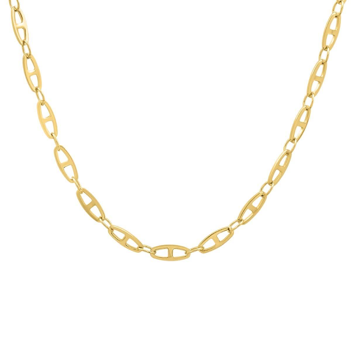 Unisex Stainless Steel Mariner Link Necklace DailySale