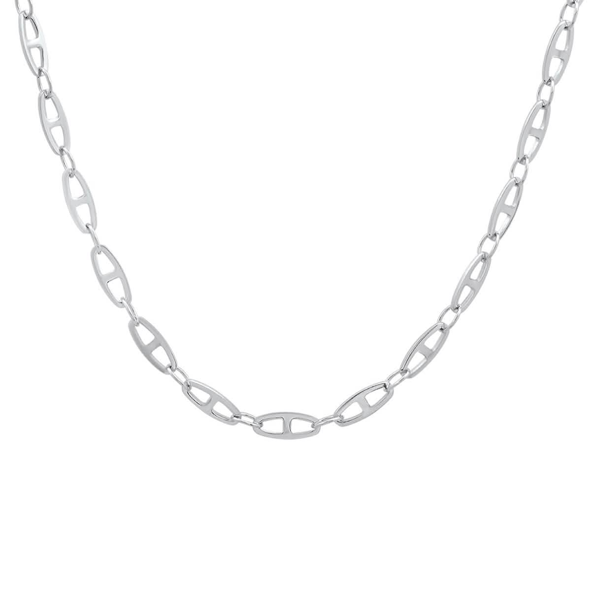 Unisex Stainless Steel Mariner Link Necklace DailySale