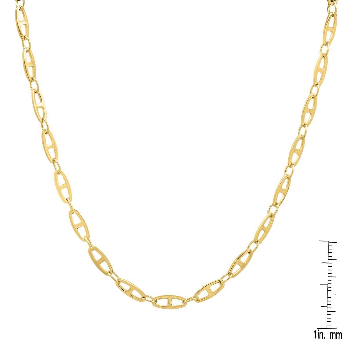 Unisex Stainless Steel Mariner Link Necklace DailySale