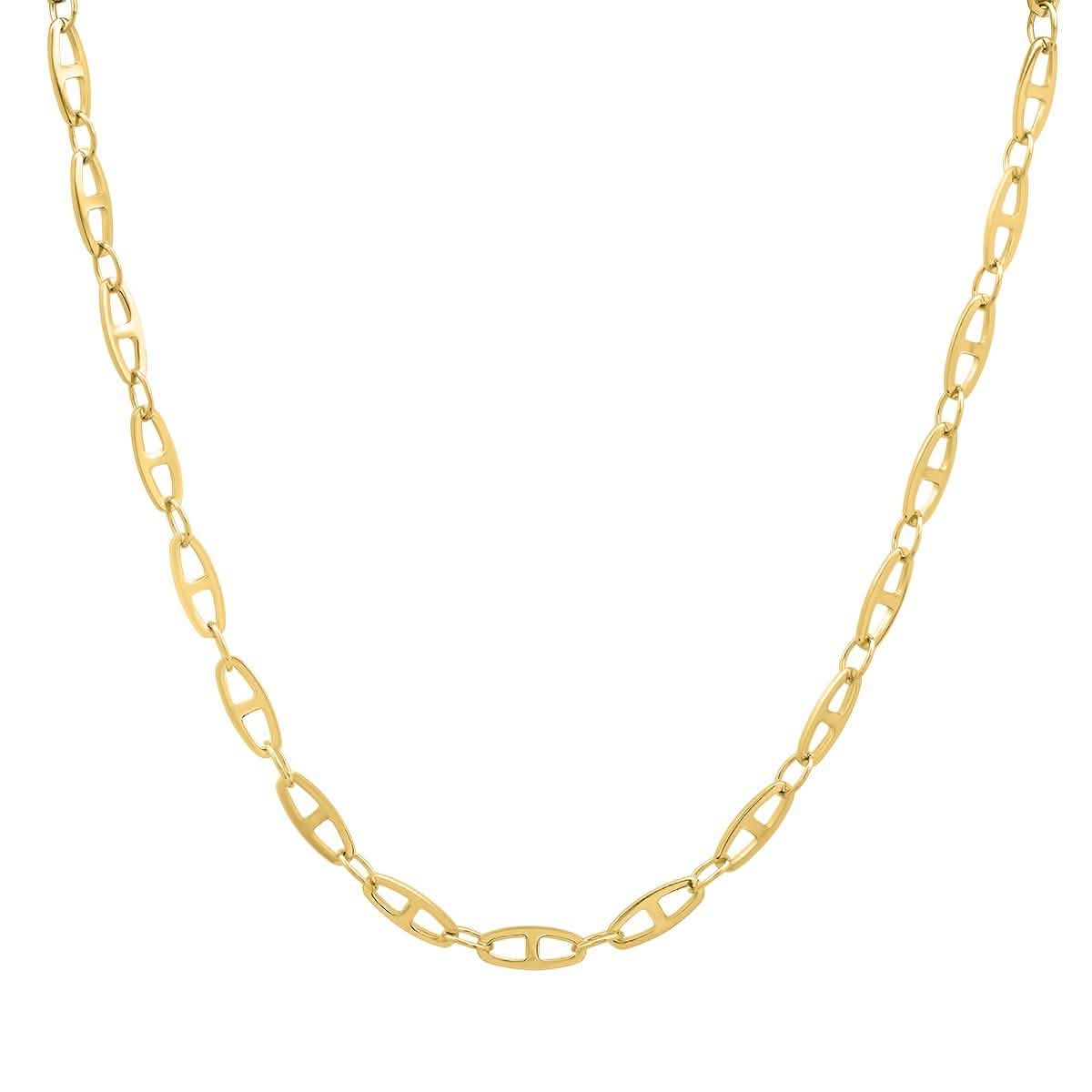 Unisex Stainless Steel Mariner Link Necklace DailySale