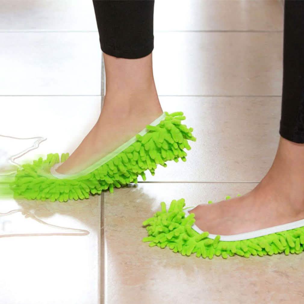 Unisex Super-Fun Machine-Washable Mop Slippers DailySale