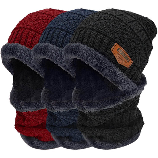 Unisex Winter Beanie Hat Scarf Set DailySale