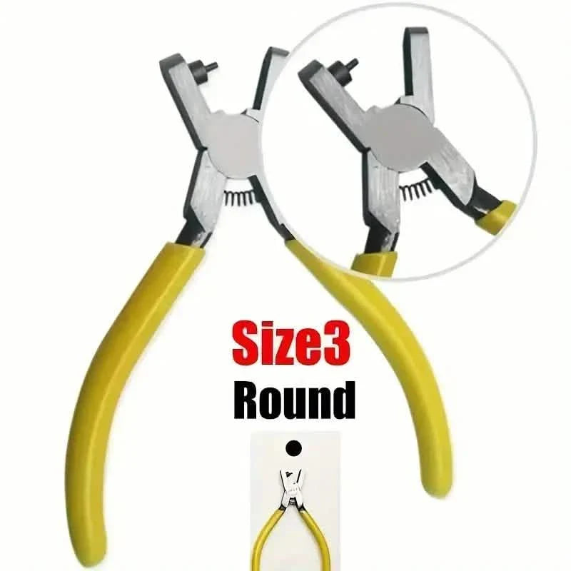 Universal 2.0mm Faux Leather Hole Punch Plier - Effortless Belt, Dog Collar, Shoe, and Craft Project Repair Tool DailySale