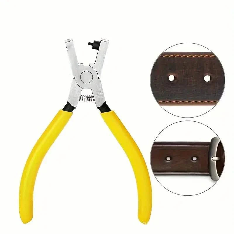 Universal 2.0mm Faux Leather Hole Punch Plier - Effortless Belt, Dog Collar, Shoe, and Craft Project Repair Tool DailySale