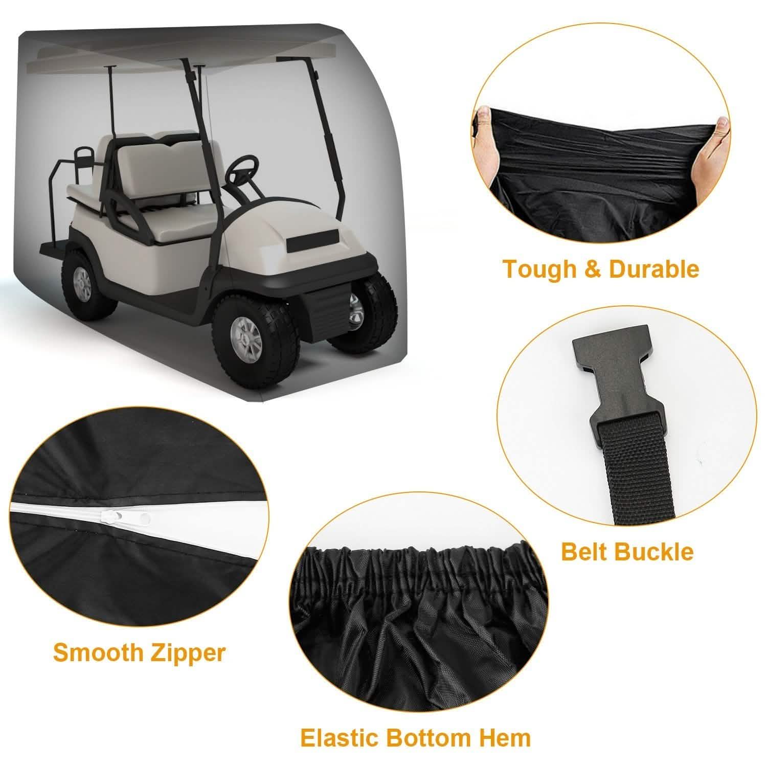 Universal 4 Passenger Golf Cart Cover 210D DailySale