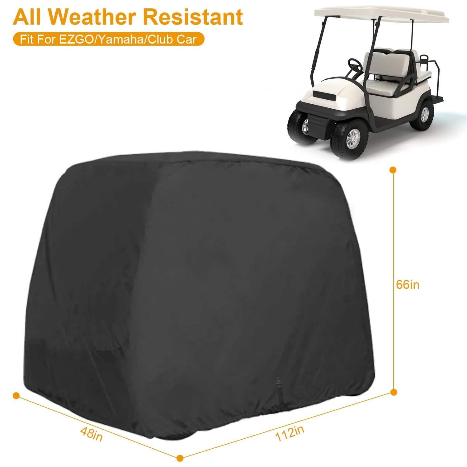 Universal 4 Passenger Golf Cart Cover 210D DailySale
