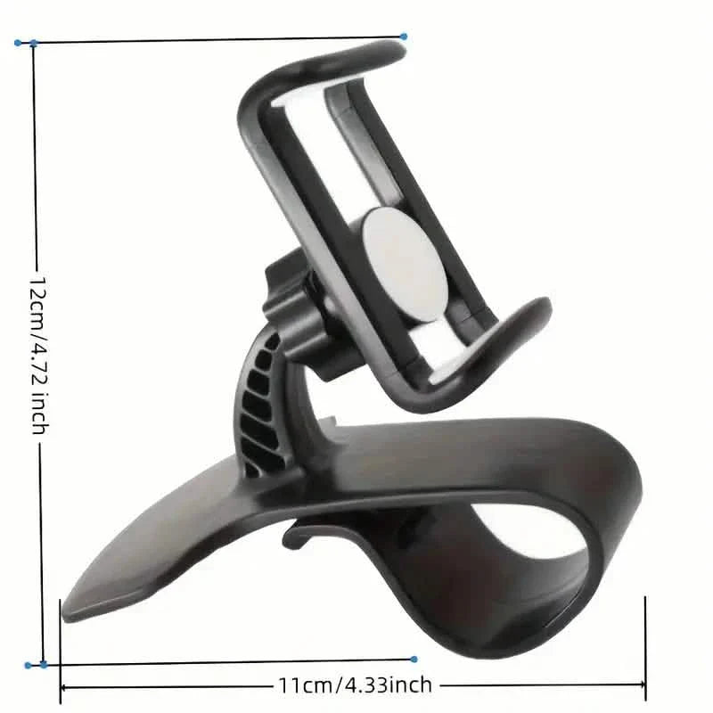 Universal Swivel Dashboard Cell Phone Holder - 360 Degree Adjustable Car Holder Clip DailySale