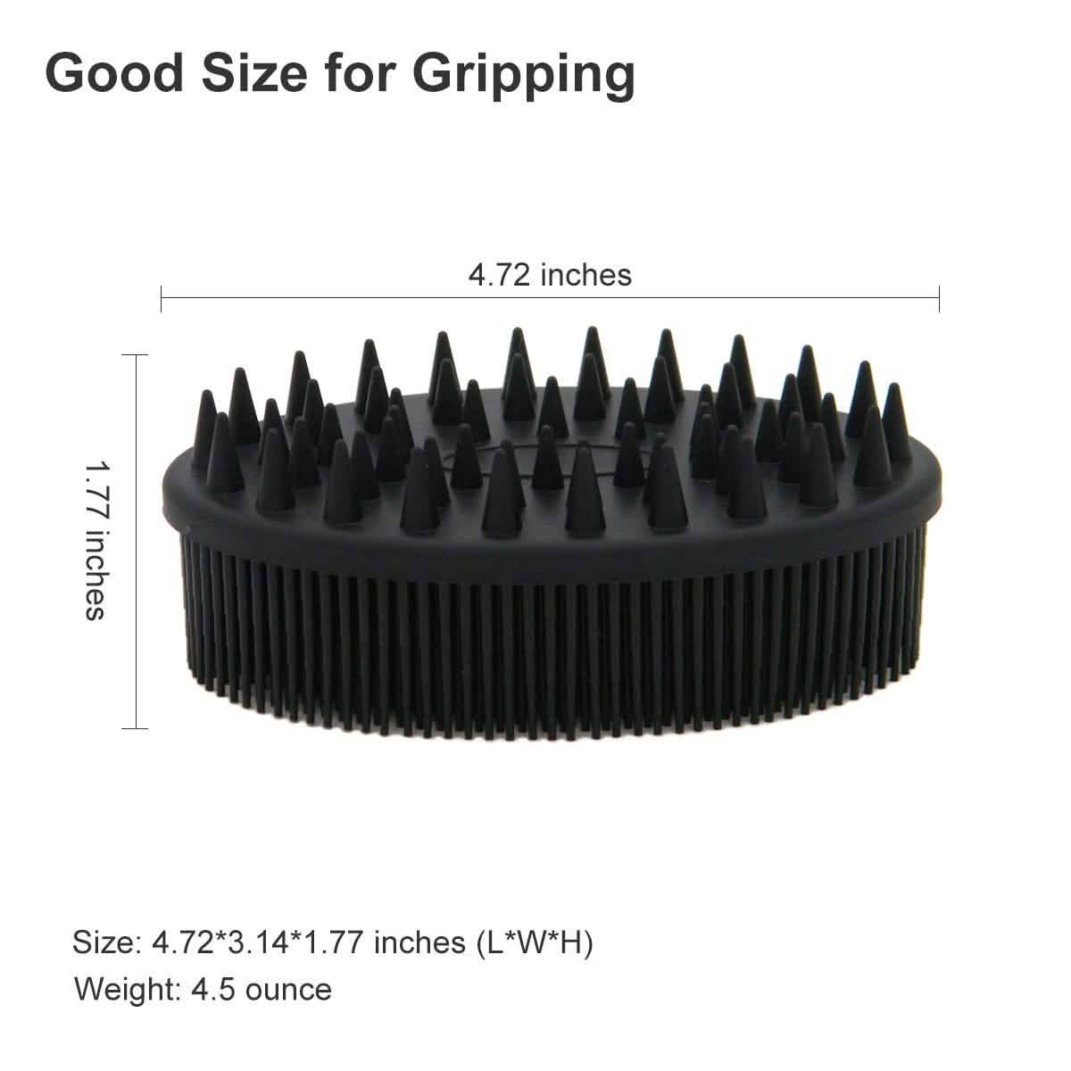 Upgrade Silicone Body Scrubber and Hair Shampoo Brush DailySale