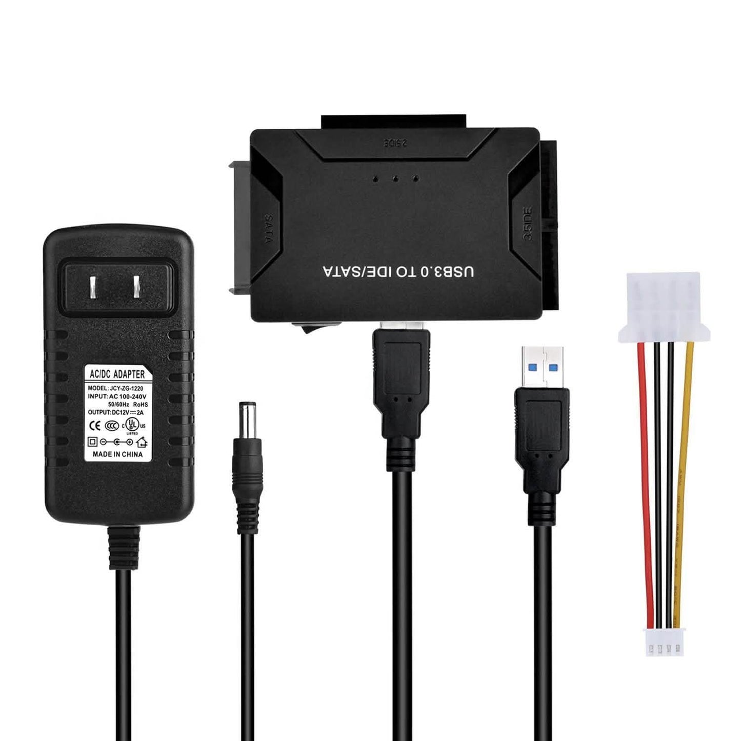USB 3.0 to 2.5'' 3.5" IDE SATA Converter Adapter External Hard Drive Cable Kits DailySale