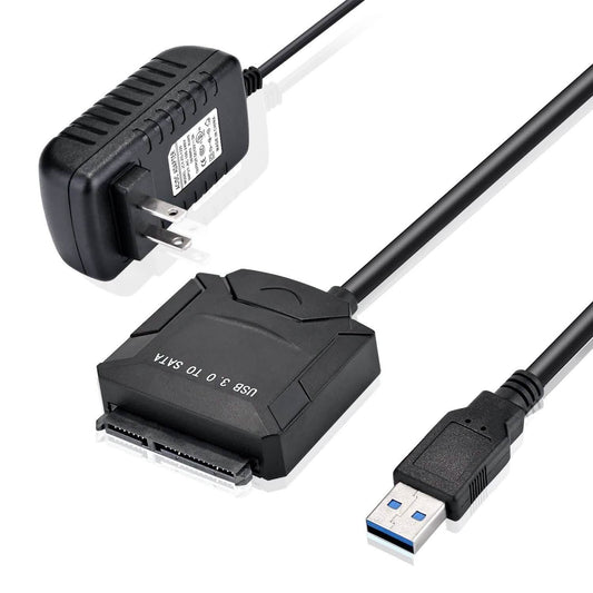 USB 3.0 to SATA Converter Adapter for 2.5"/3.5"SATA HDD/SSD Hard Drive Disks DailySale