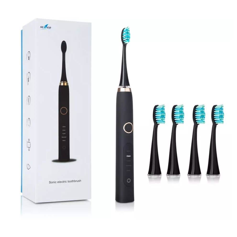 USB Electric Toothbrush with 4 Replacement Heads DailySale
