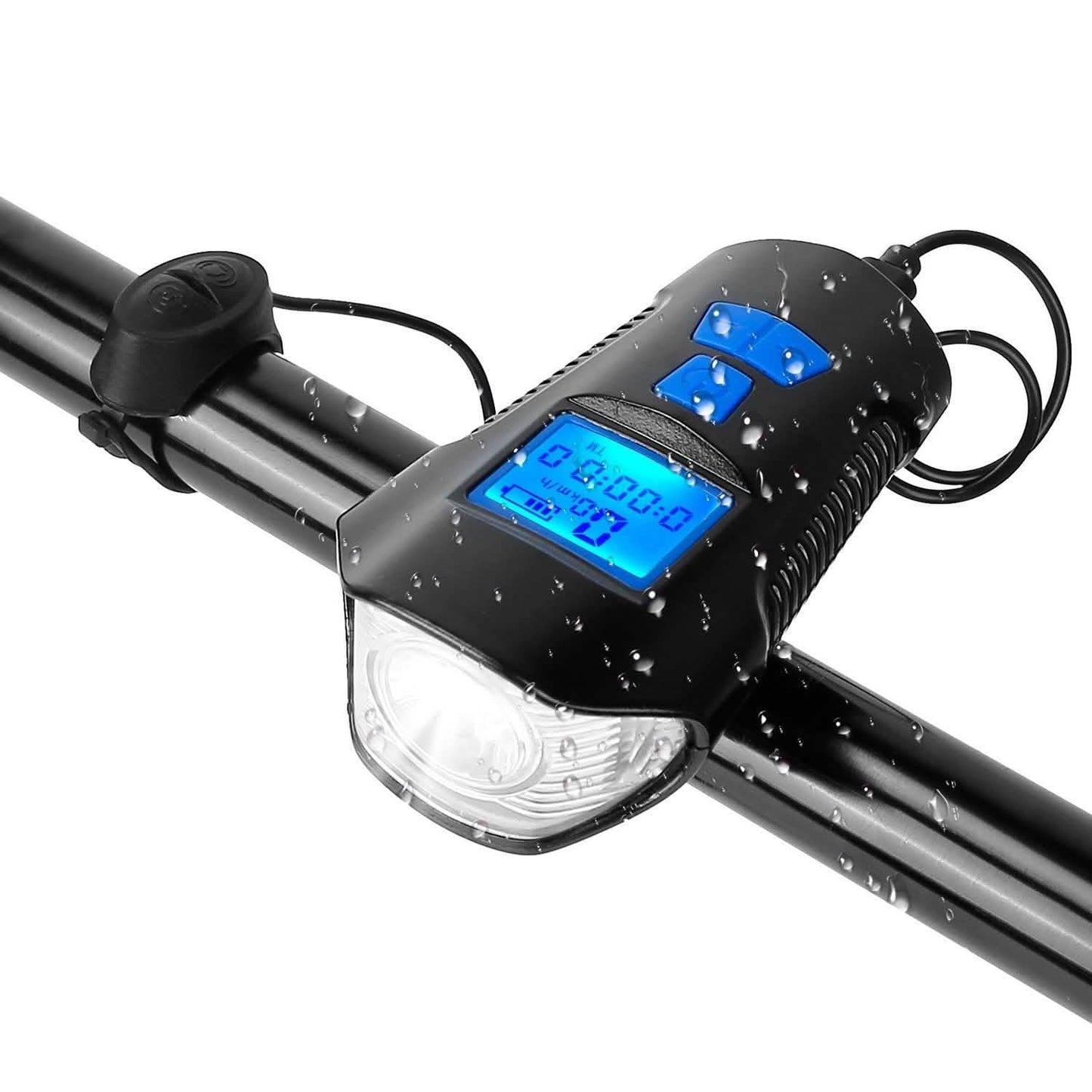 USB Rechargeable Bike Light Set with Speedometer and Odometer DailySale