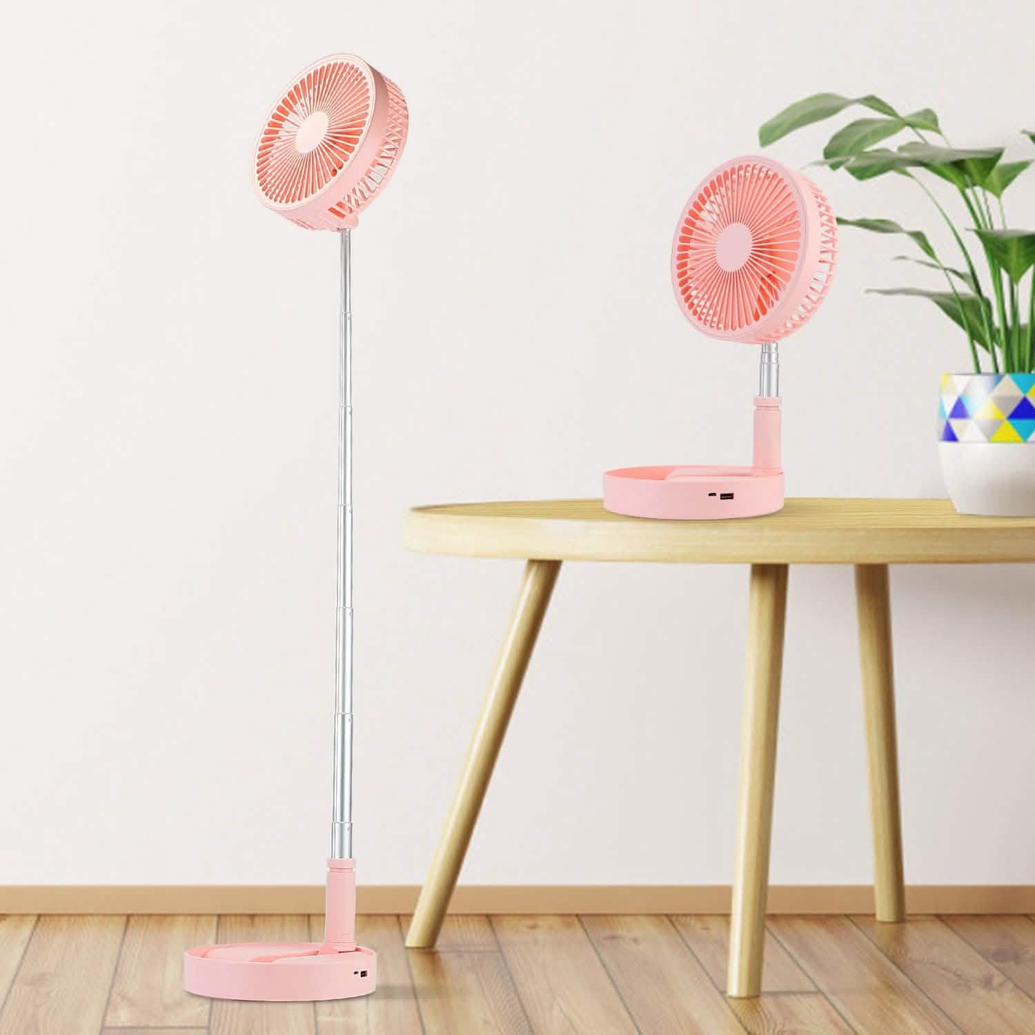 USB Rechargeable Portable Folding Desk Table Fan DailySale