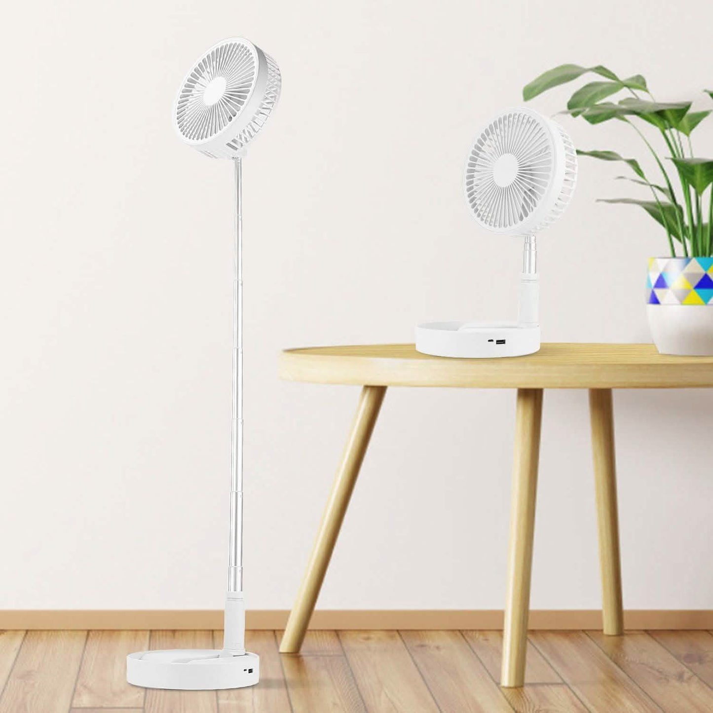 USB Rechargeable Portable Folding Desk Table Fan DailySale