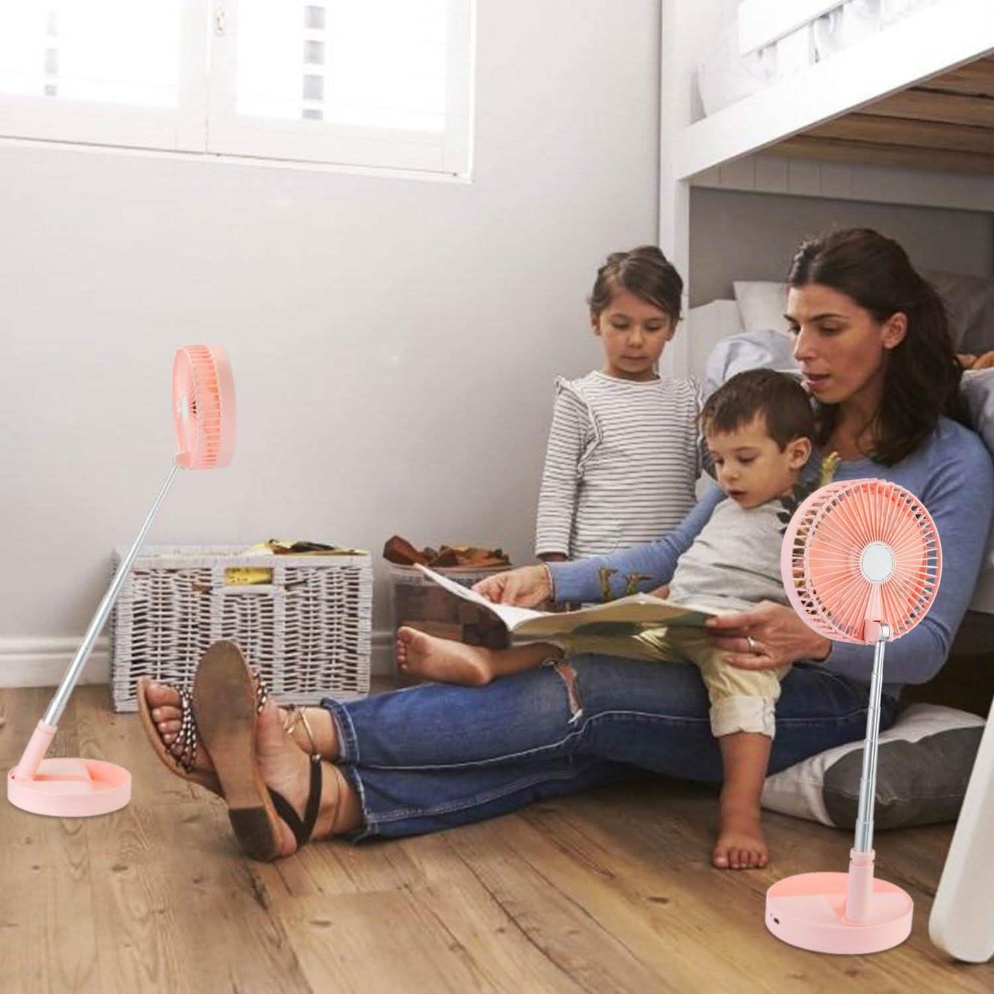 USB Rechargeable Portable Folding Desk Table Fan DailySale