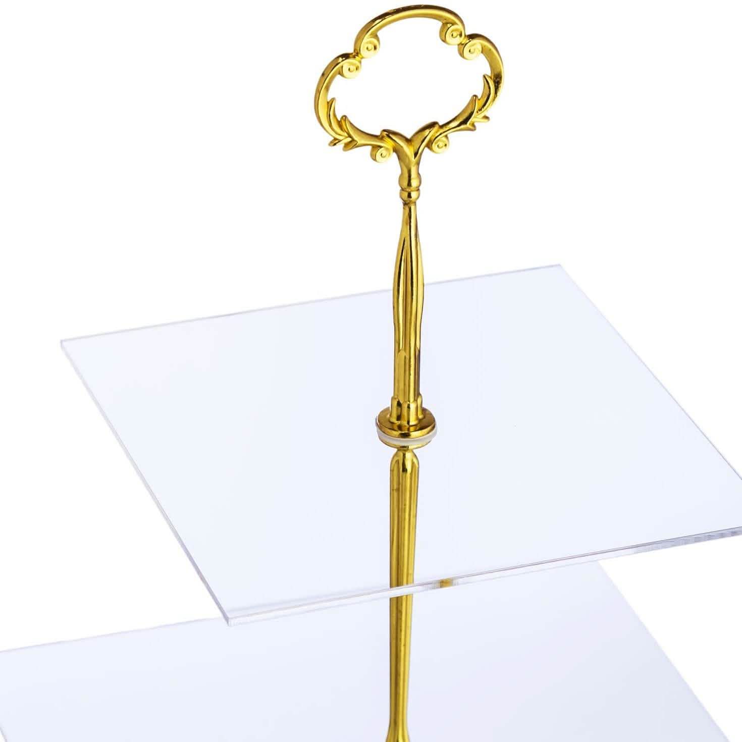 Utenlid 3-Tier Square Stacked Party Cupcake Stand DailySale