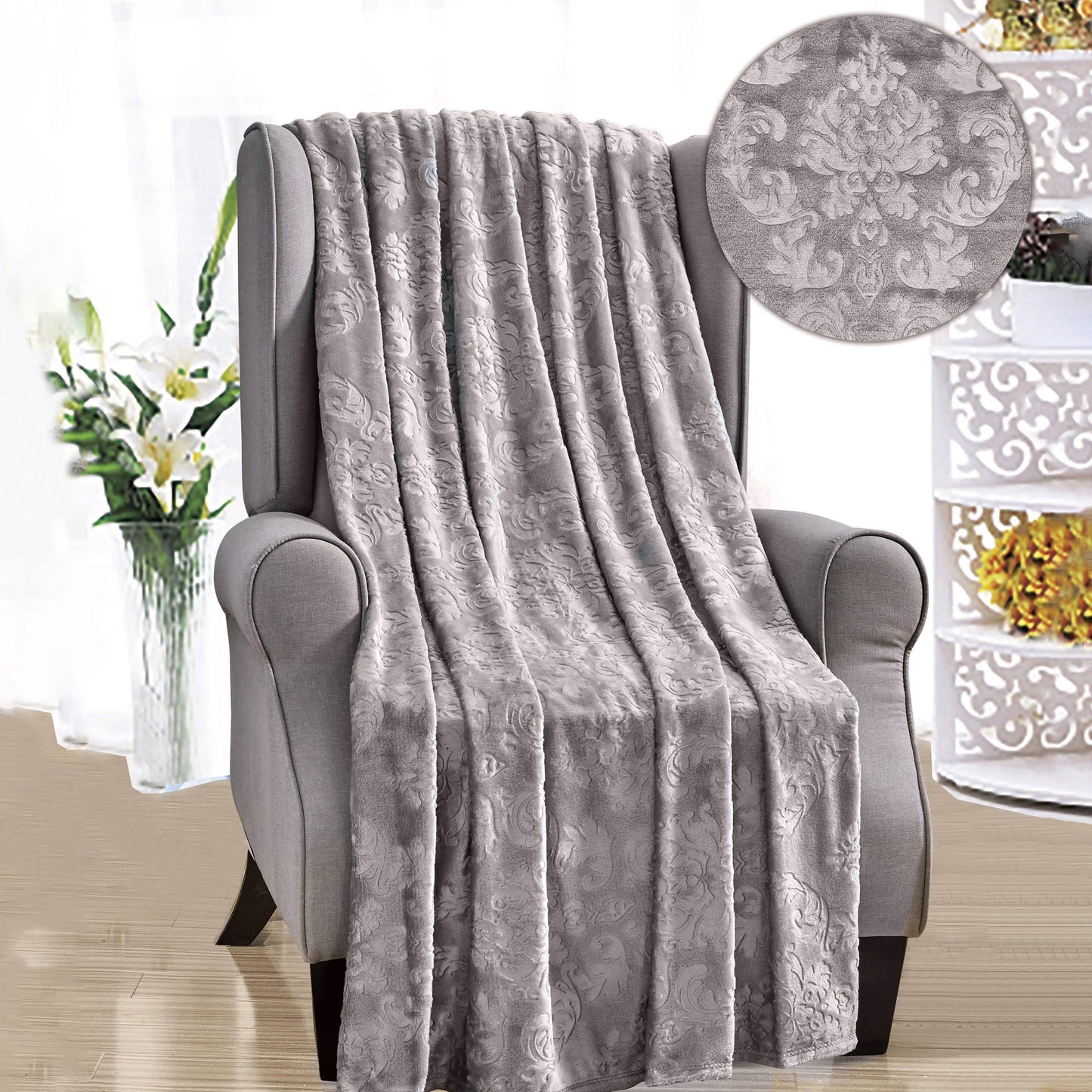 Versailles Throw Flannel Fleece Blanket DailySale