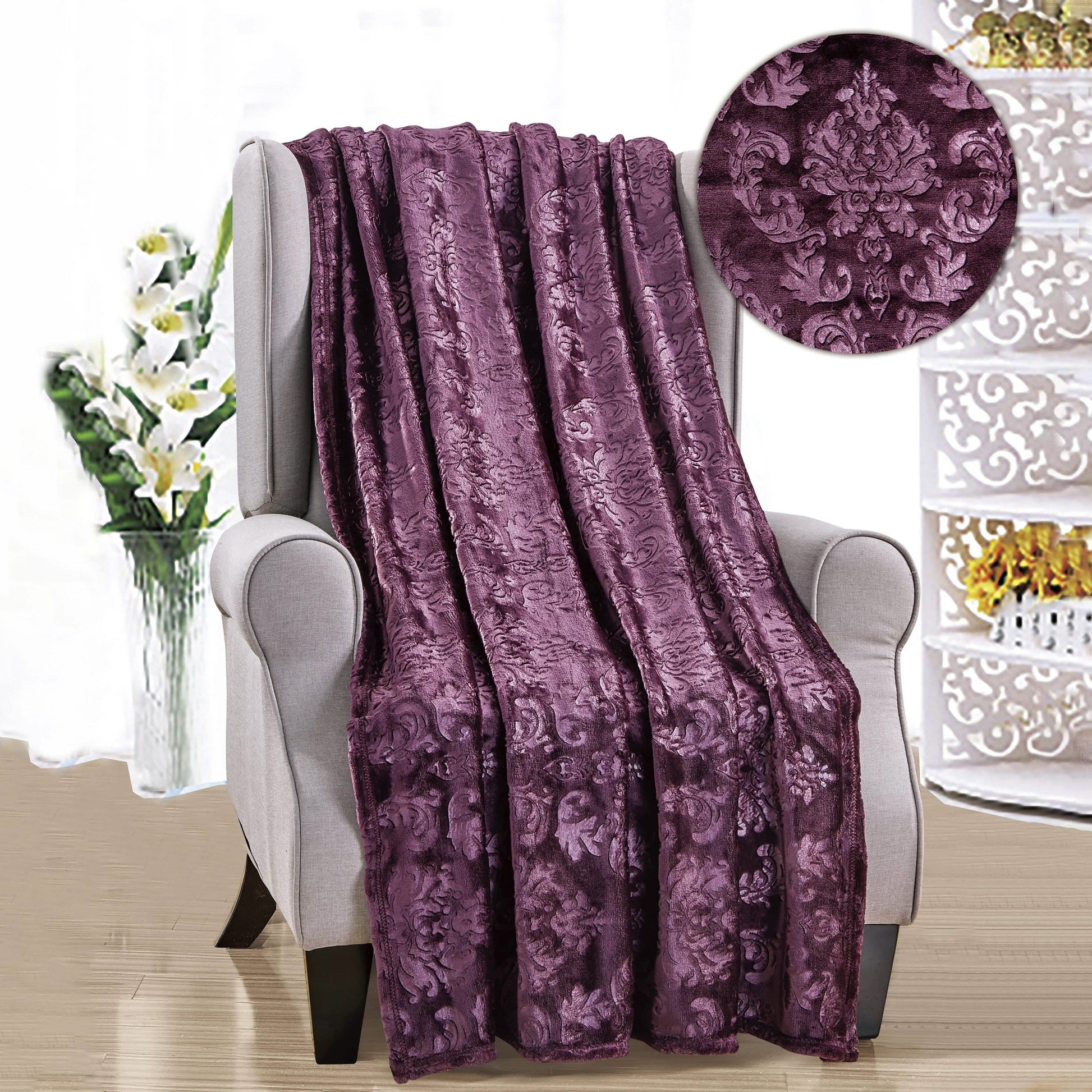 Versailles Throw Flannel Fleece Blanket DailySale