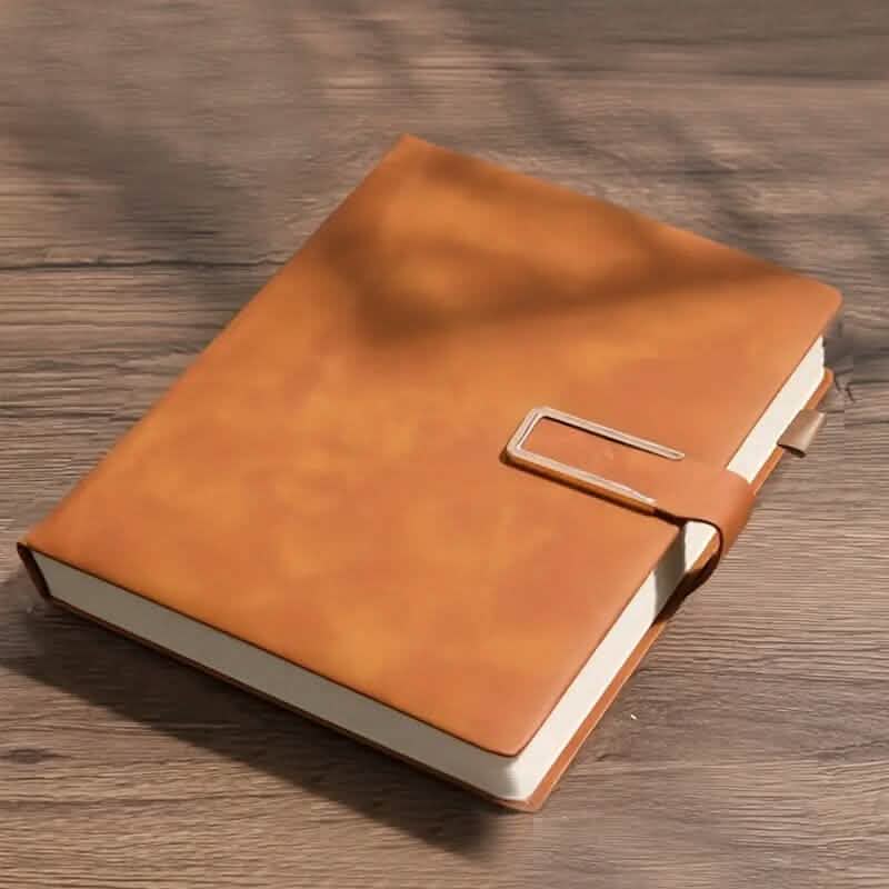 Vintage A5 Leatherbound Notebook with Personalized Soft Cover and Bookmark DailySale