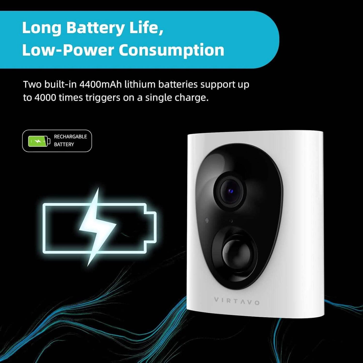 VIRTAVO Security Cameras Wireless  (Refurbished) DailySale