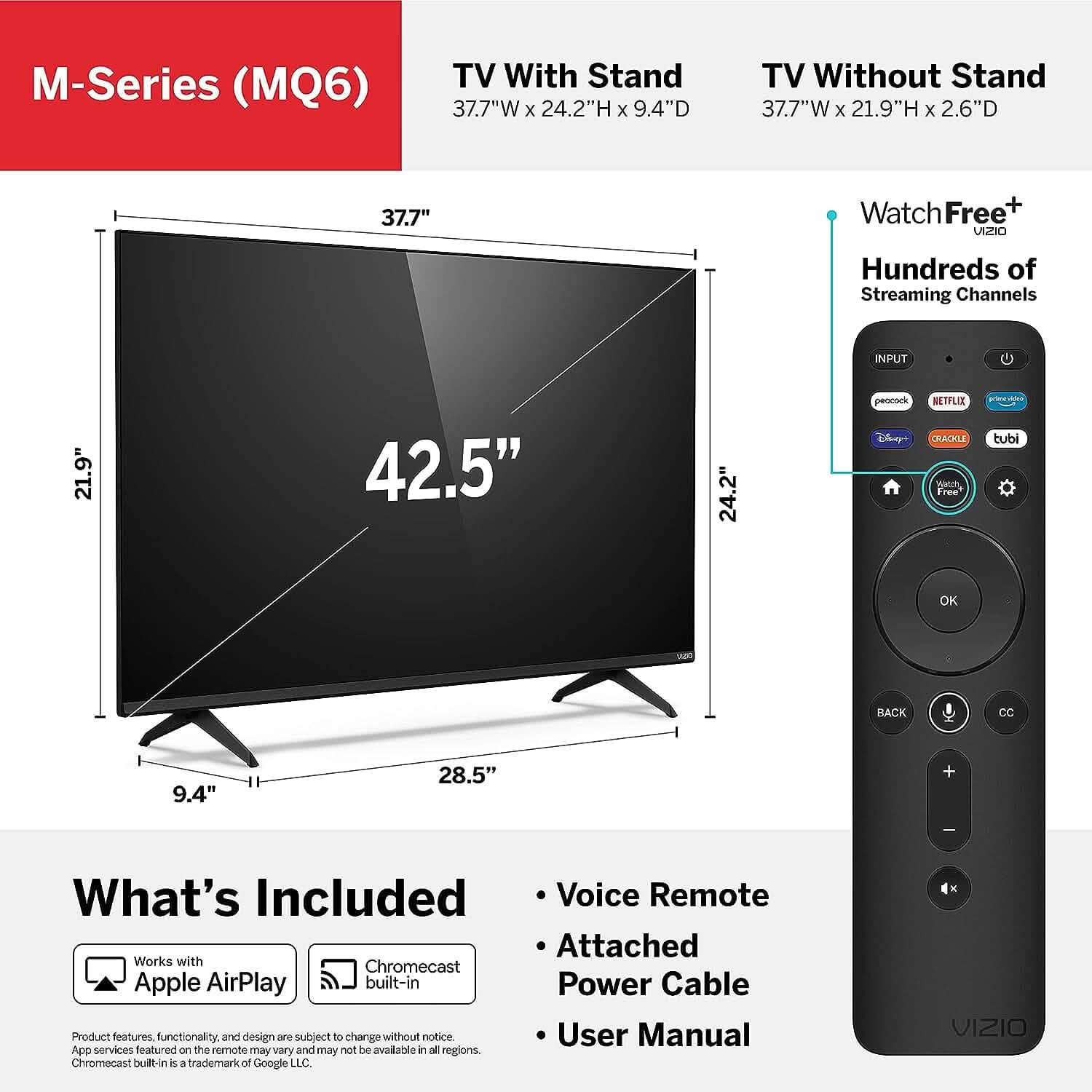 VIZIO 43-Inch M-Series 4K UHD Quantum LED HDR Smart TV (Refurbished) DailySale