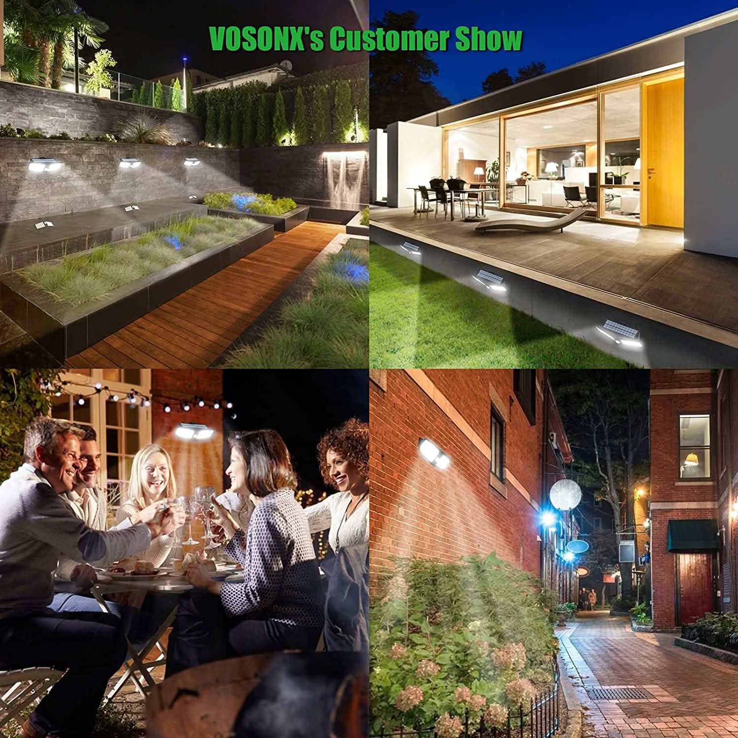 VOSONX Solar Powered Security Lights DailySale