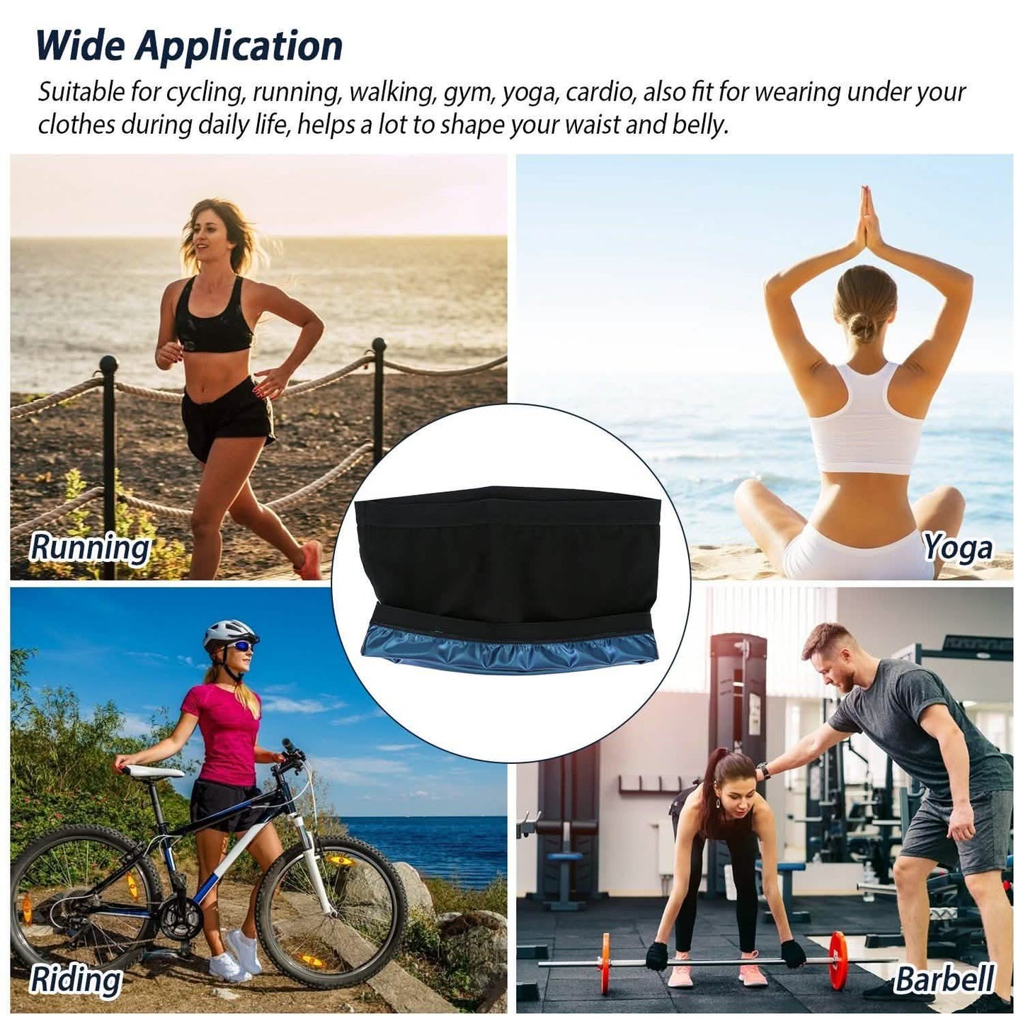 Waist Trimmer Women Sauna Sweat Wraps Waist Slimming Trainer Belt DailySale