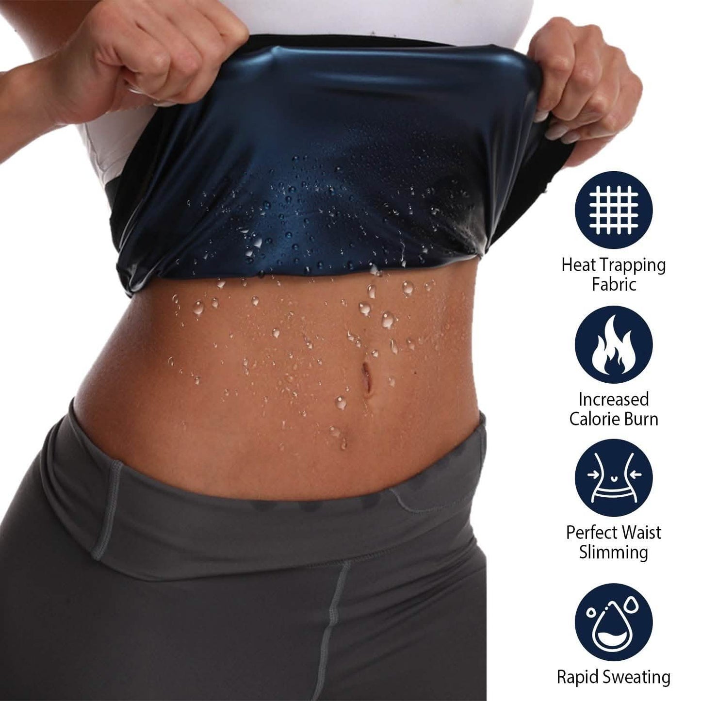 Waist Trimmer Women Sauna Sweat Wraps Waist Slimming Trainer Belt DailySale