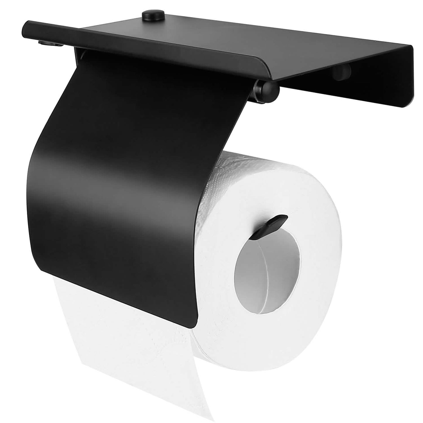 Wall Mounted Toilet Paper Holder with Phone Storage Rack DailySale