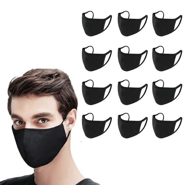 Washable & Resuable 2 Ply Cotton Fabric Face Mask With Elastic Earloop DailySale