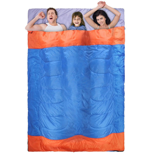Water Resistant Camping Cotton Liner Sleeping Bag with Sack DailySale