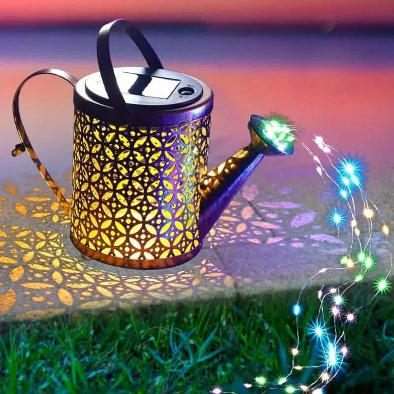 Watering Can Solar Garden Lights - Copper, Solar Powered DailySale