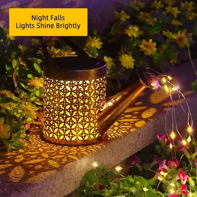 Waterproof Copper Solar Watering Can Light DailySale