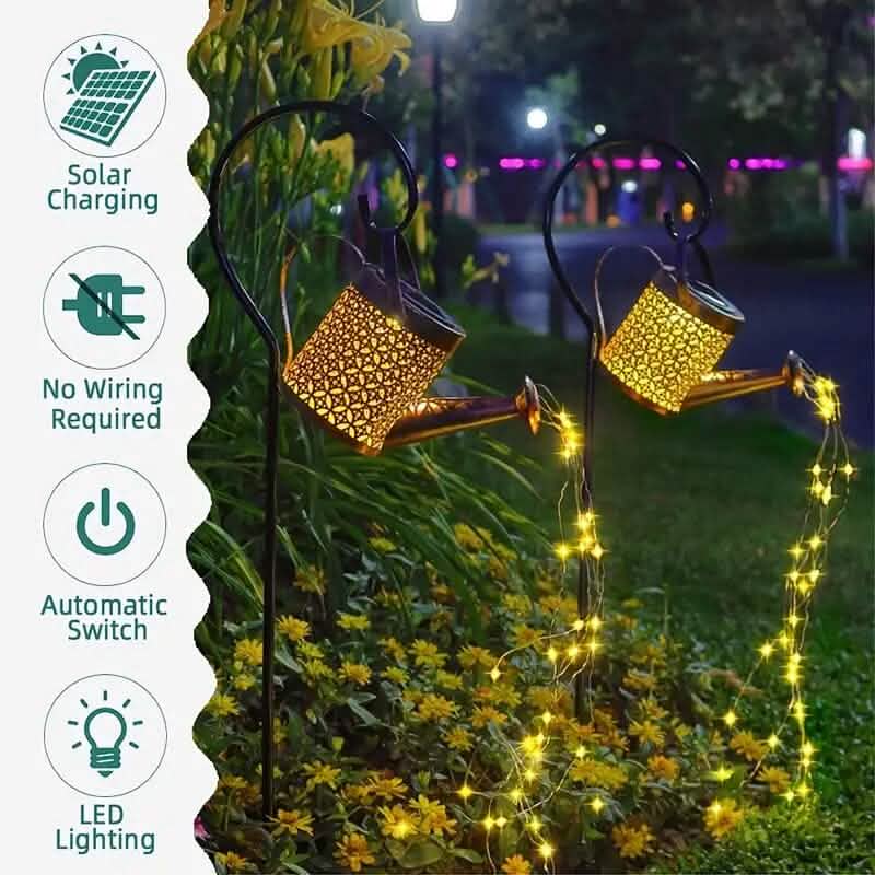 Waterproof Copper Solar Watering Can Light DailySale