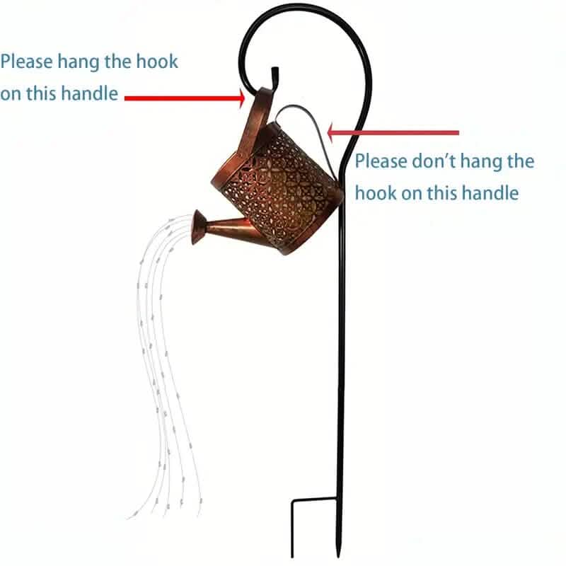 Waterproof Copper Solar Watering Can Light DailySale