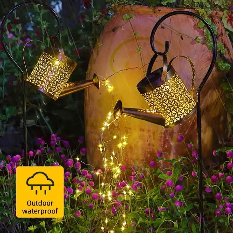 Waterproof Copper Solar Watering Can Light DailySale