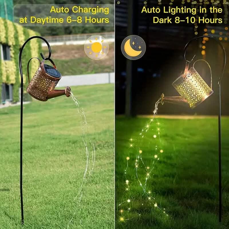 Waterproof Copper Solar Watering Can Light DailySale