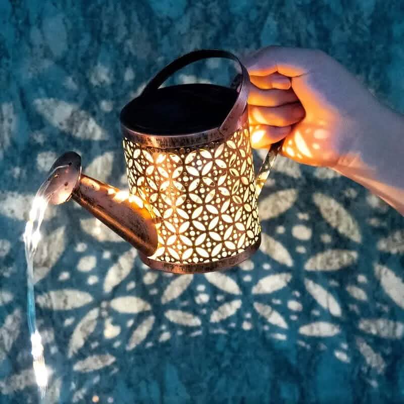 Waterproof Copper Solar Watering Can Light DailySale