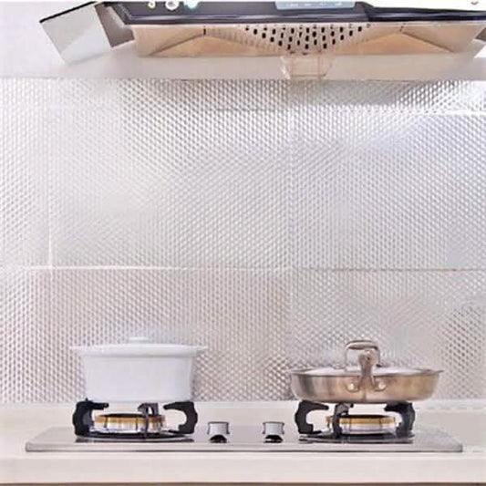 Waterproof Oil Proof Aluminum Foil Self Adhesive Wall Sticker DailySale