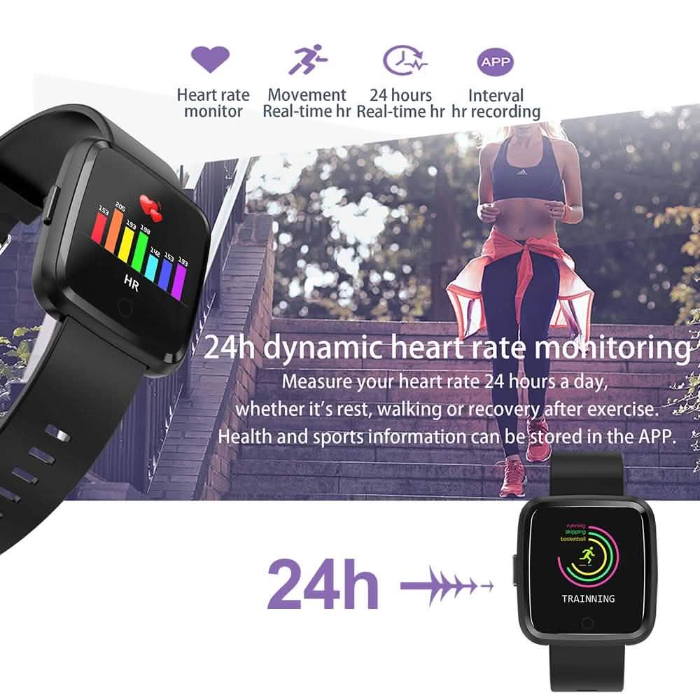 Waterproof Touch Screen Watch Heart Rate Sports Fitness Tracker DailySale