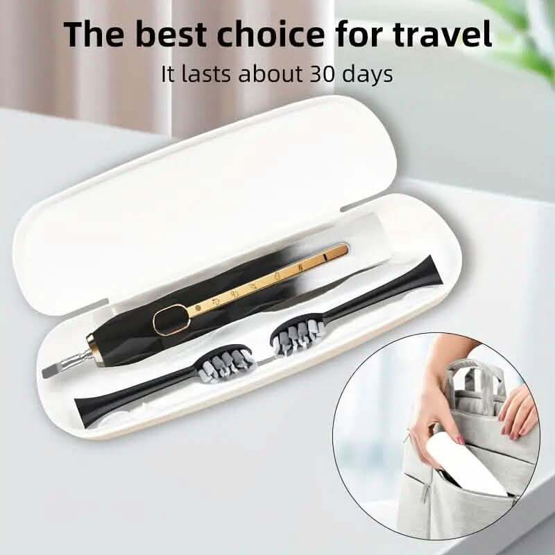 Waterproof USB Rechargeable Electric Toothbrush with 10 Replaceable Toothbrush Heads, Charger and Case DailySale