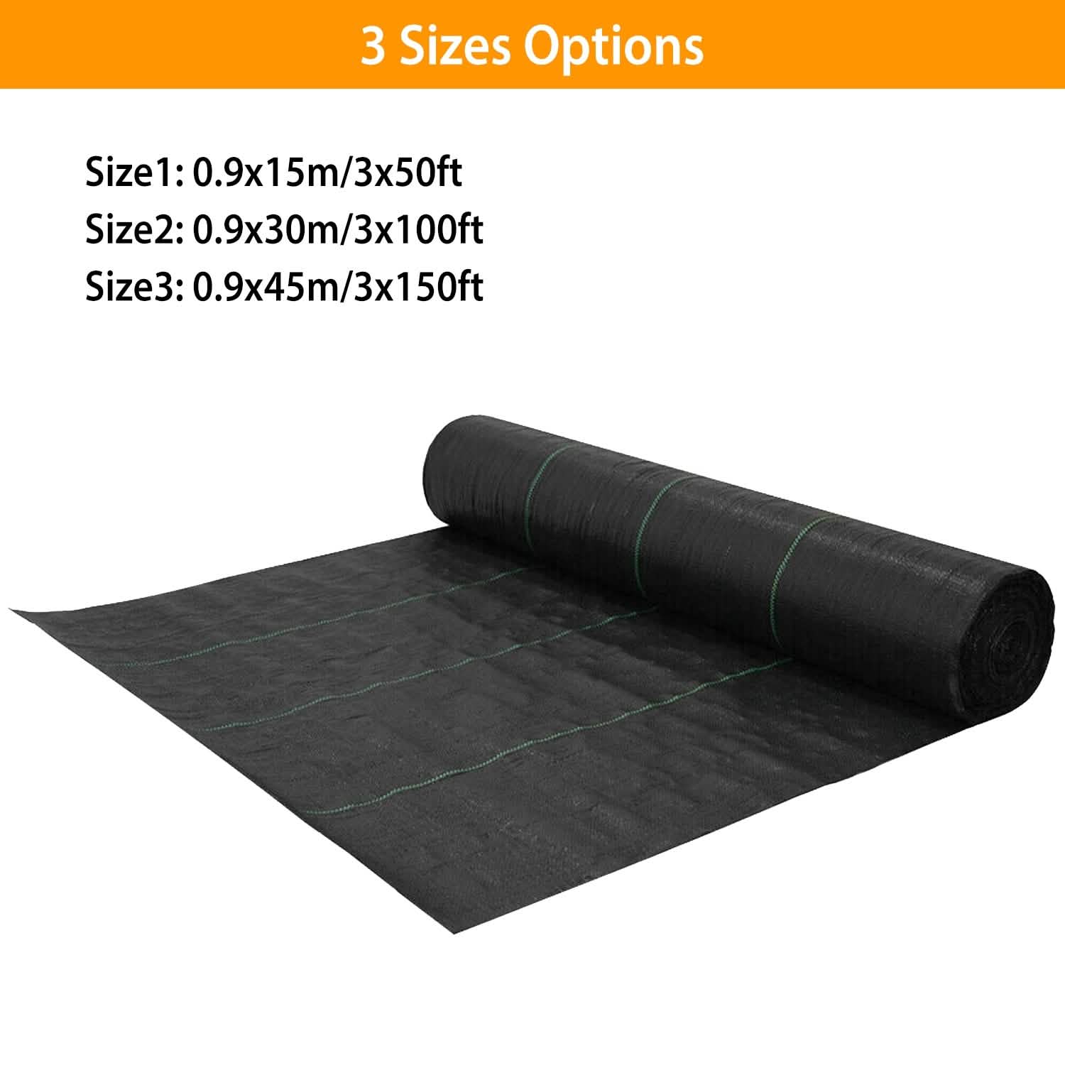 Weed Barrier Landscape Gardening Mat Fabric Woven DailySale