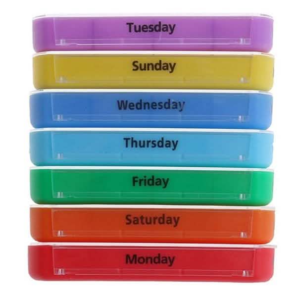 Weekly Pill Organizer Dispenser Box DailySale