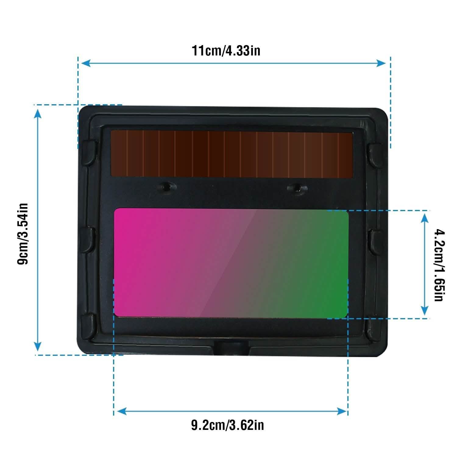 Welding Helmet Solar Powered Auto Darkening Hood with Adjustable Wide Shade DailySale