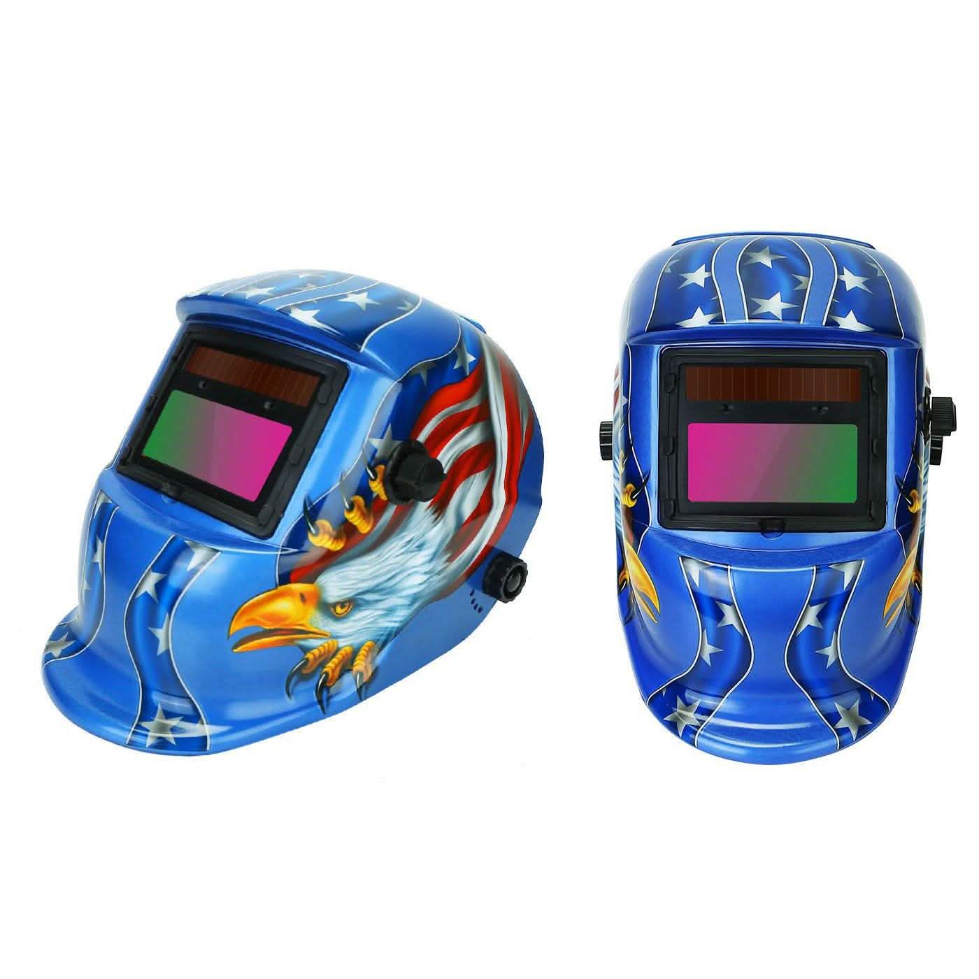 Welding Helmet Solar Powered Auto Darkening Hood with Adjustable Wide Shade DailySale