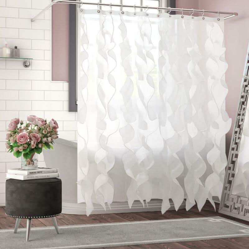 Westendorf Cascading Waterfall Single Shower Curtain DailySale